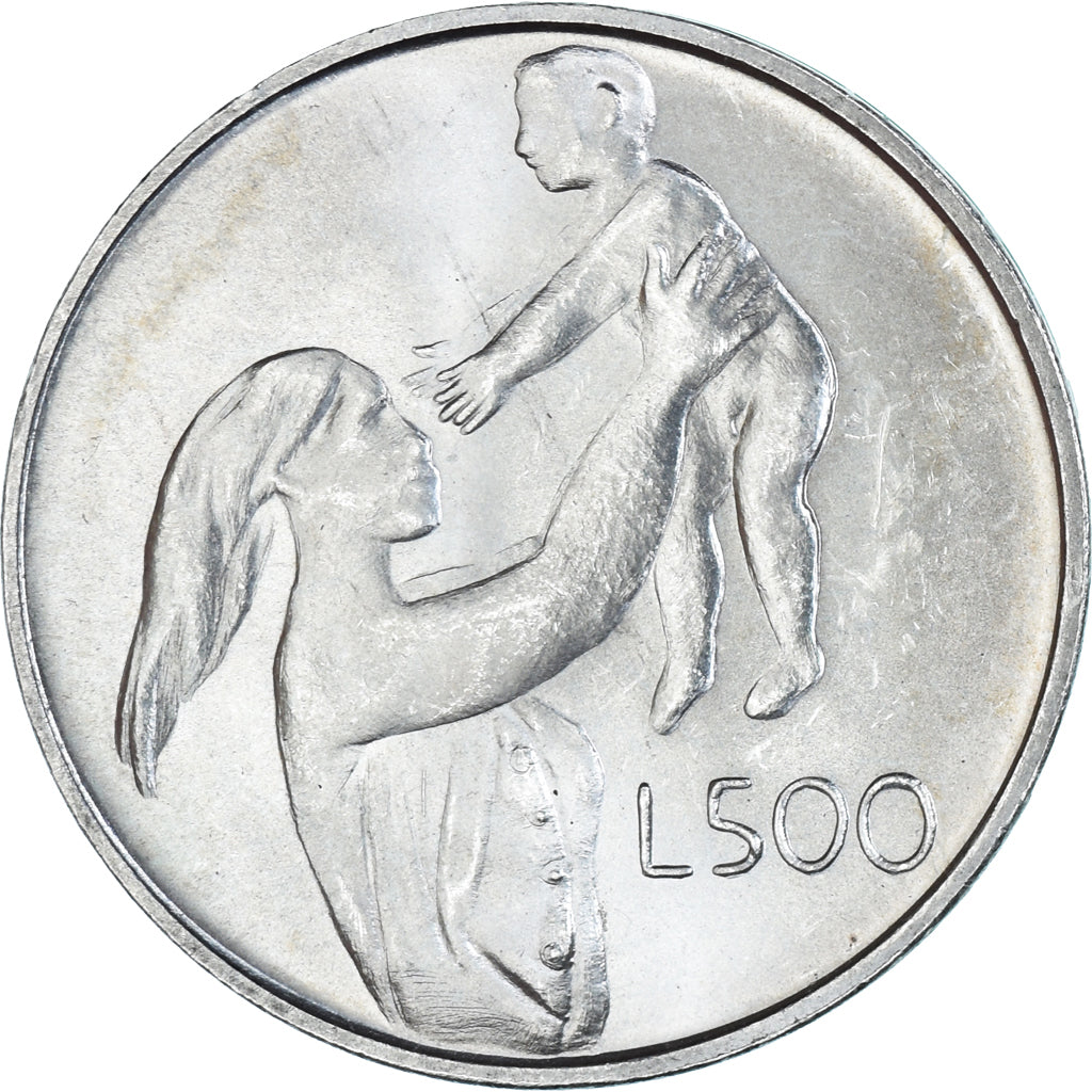 Coin, San Marino, 500 Lire, 1972, Rome, FDC, MS(65-70), Silver, KM:21