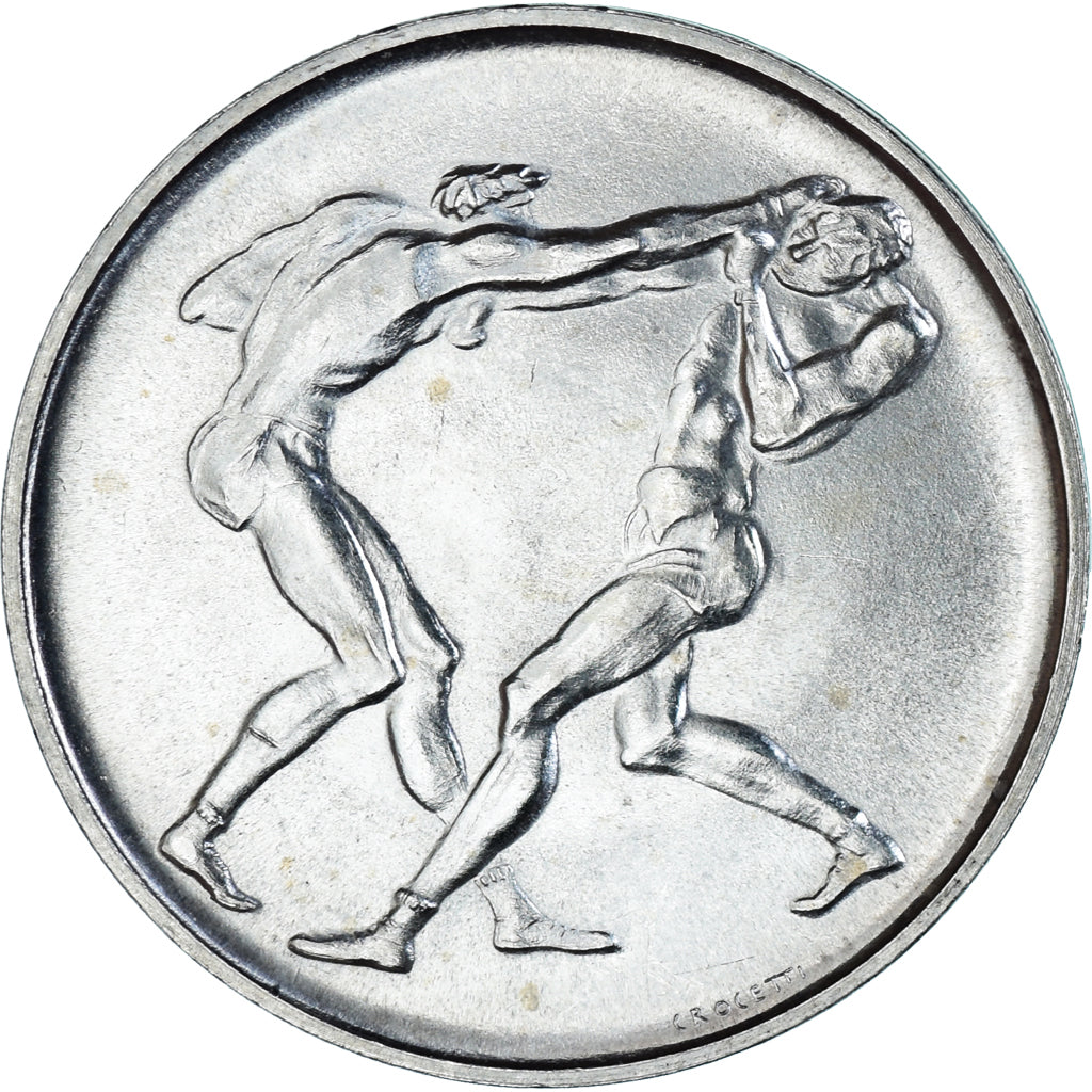 Coin, San Marino, 500 Lire, 1980, J.O. MOSCOU, MS(60-62), Silver, KM:110