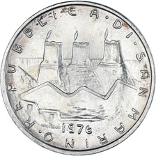 Coin, San Marino, 500 Lire, 1976, Rome, FDC, MS(65-70), Silver, KM:58