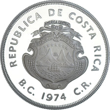Moneda, Costa Rica, 100 Colones, 1974, Royal Mint, Llantrisant, Royaume-Uni