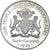 Moneta, Guyana, 5 Dollars, 1976, Franklin Mint, BE, SPL, Argento, KM:43a