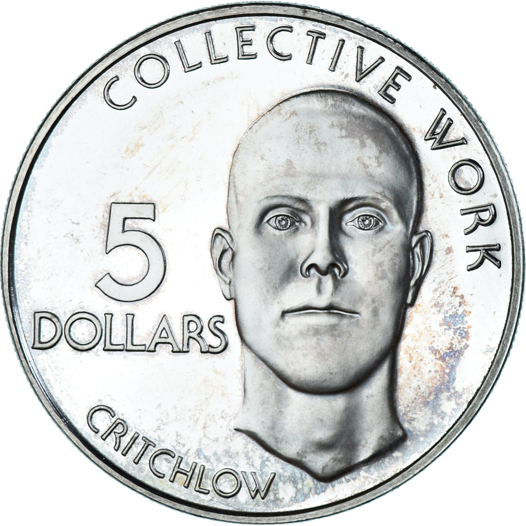 Coin, Guyana, 5 Dollars, 1979, Franklin Mint, BE, AU(50-53), Silver, KM:43a