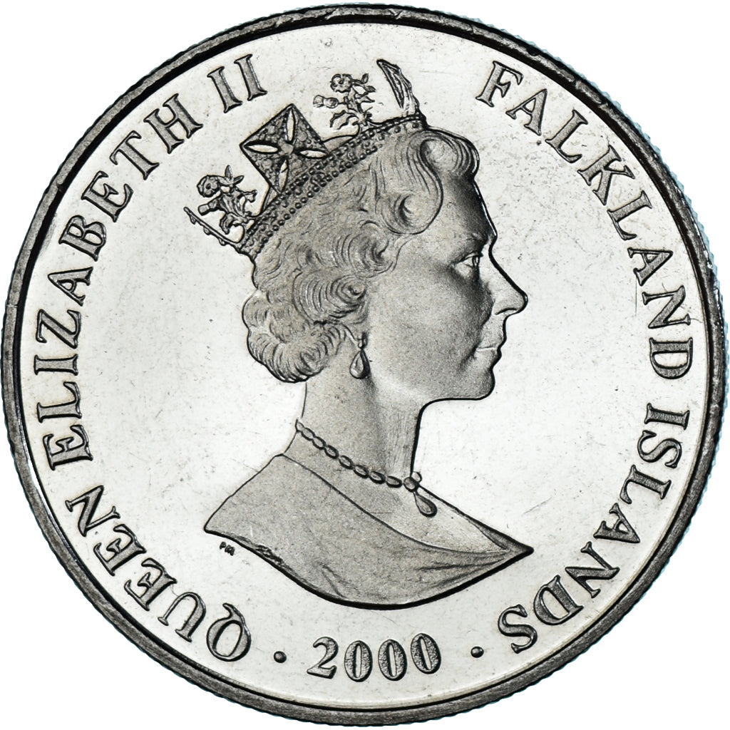 Moneta, Isole Falkland, 2 Pounds, 2000, Pobjoy Mint, Ruée vers l'or - Vicar of