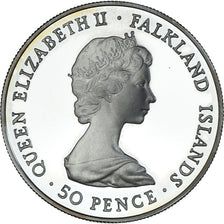 Coin, Falkland Islands, Elizabeth II, 50 Pence, 1982, Royal Mint,, Liberation;