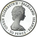 Coin, Falkland Islands, Elizabeth II, 50 Pence, 1982, Royal Mint,, Liberation;