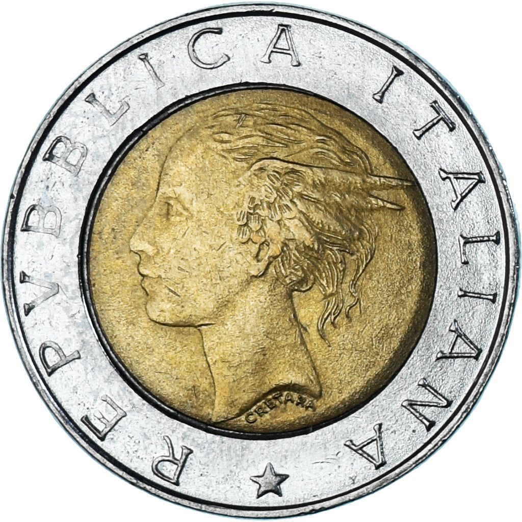 Münze, Italien, Istituto Nazionale di Statistica, 500 Lire, 1996, Rome, SS