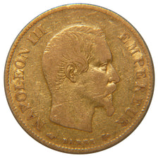 FRANCE, Napoléon III, 10 Francs, 1859, Paris, VF(30-35), Gold, Gadoury #1014, 3.