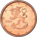 Finland, Euro Cent, 2004, MS(63), Copper Plated Steel