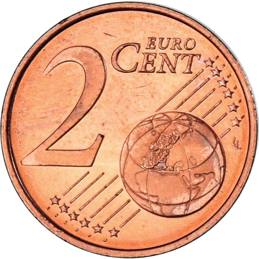 Finlandia, 2 Euro Cent, 2004, Vantaa, EBC+, Cobre chapado en acero, KM:99