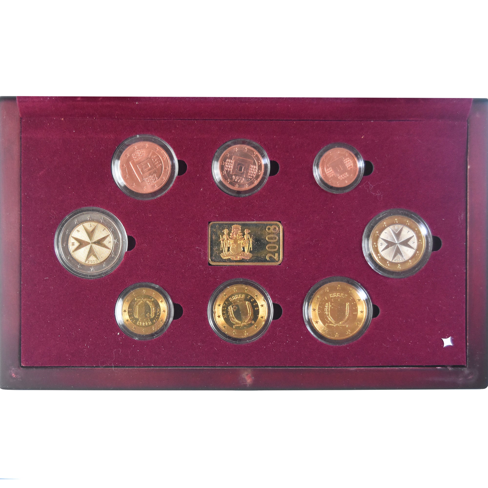 Malta, Euro-Set, 2008, COFFRET.BU, MS(65-70)