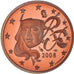 Frankrijk, 2 Euro Cent, 2008, Paris, Proof / BE, FDC, Copper Plated Steel