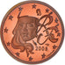Francia, Euro Cent, 2008, BE, FDC, Cobre chapado en acero
