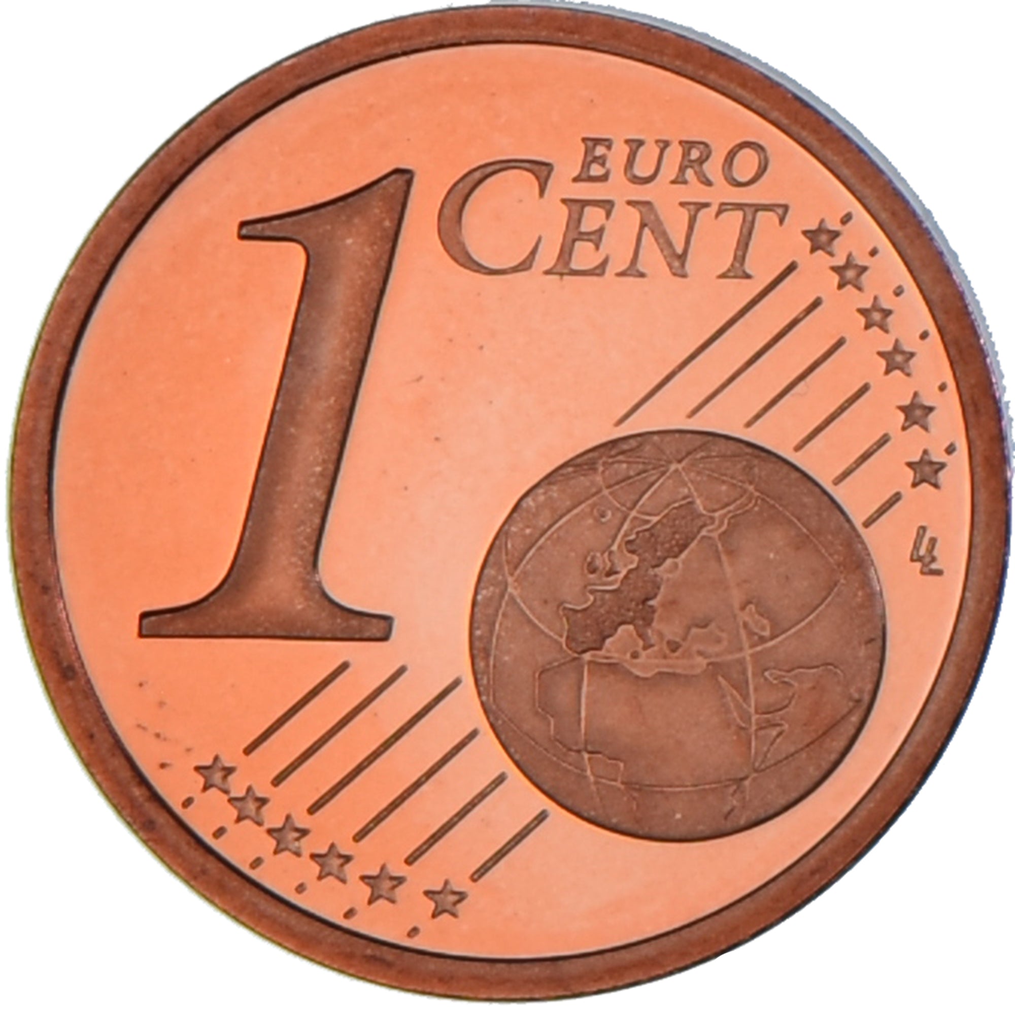 Francia, Euro Cent, 2008, BE, FDC, Cobre chapado en acero