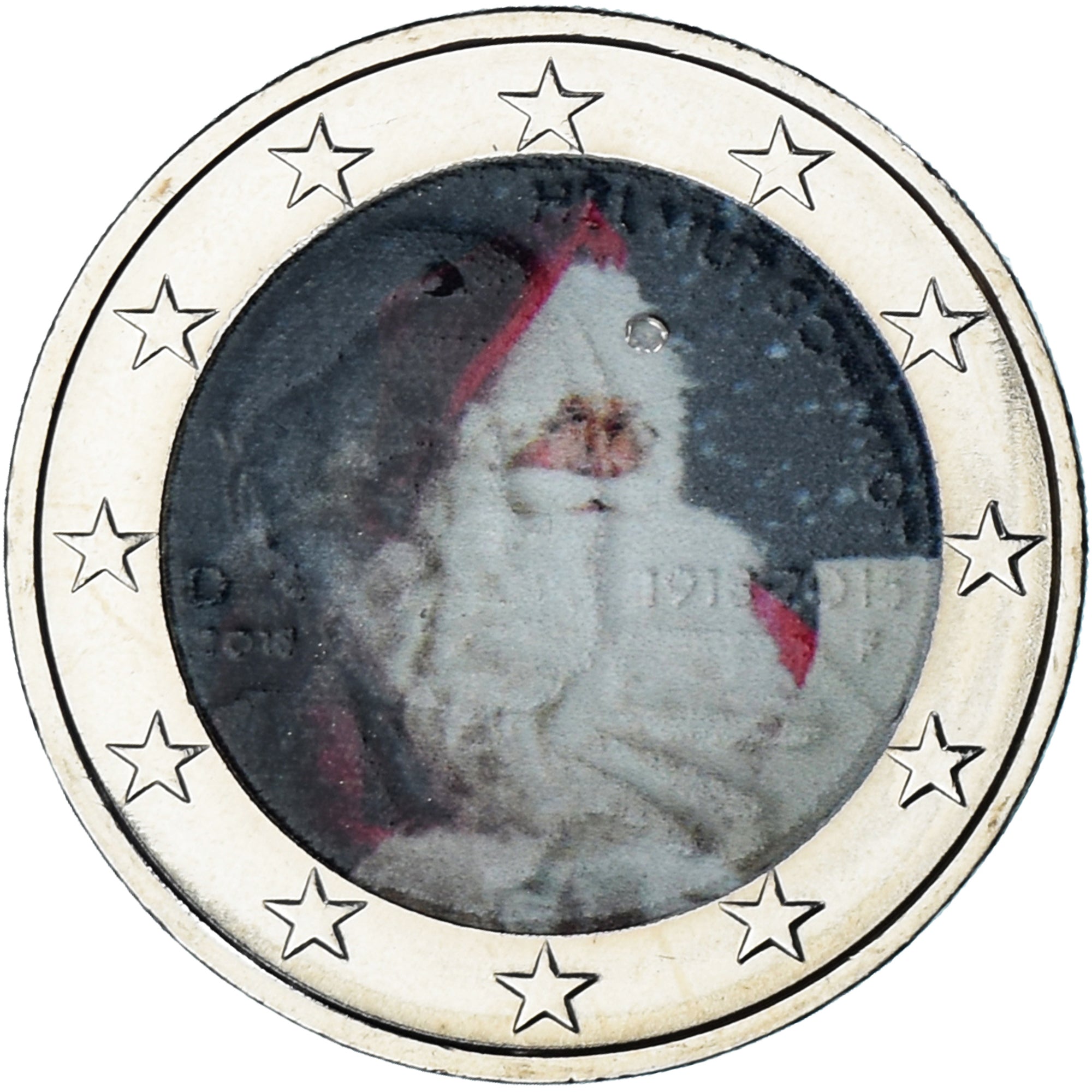 Germania, 2 Euro, Fantaisy coinage .colorized. noël, SPL, Bi-metallico