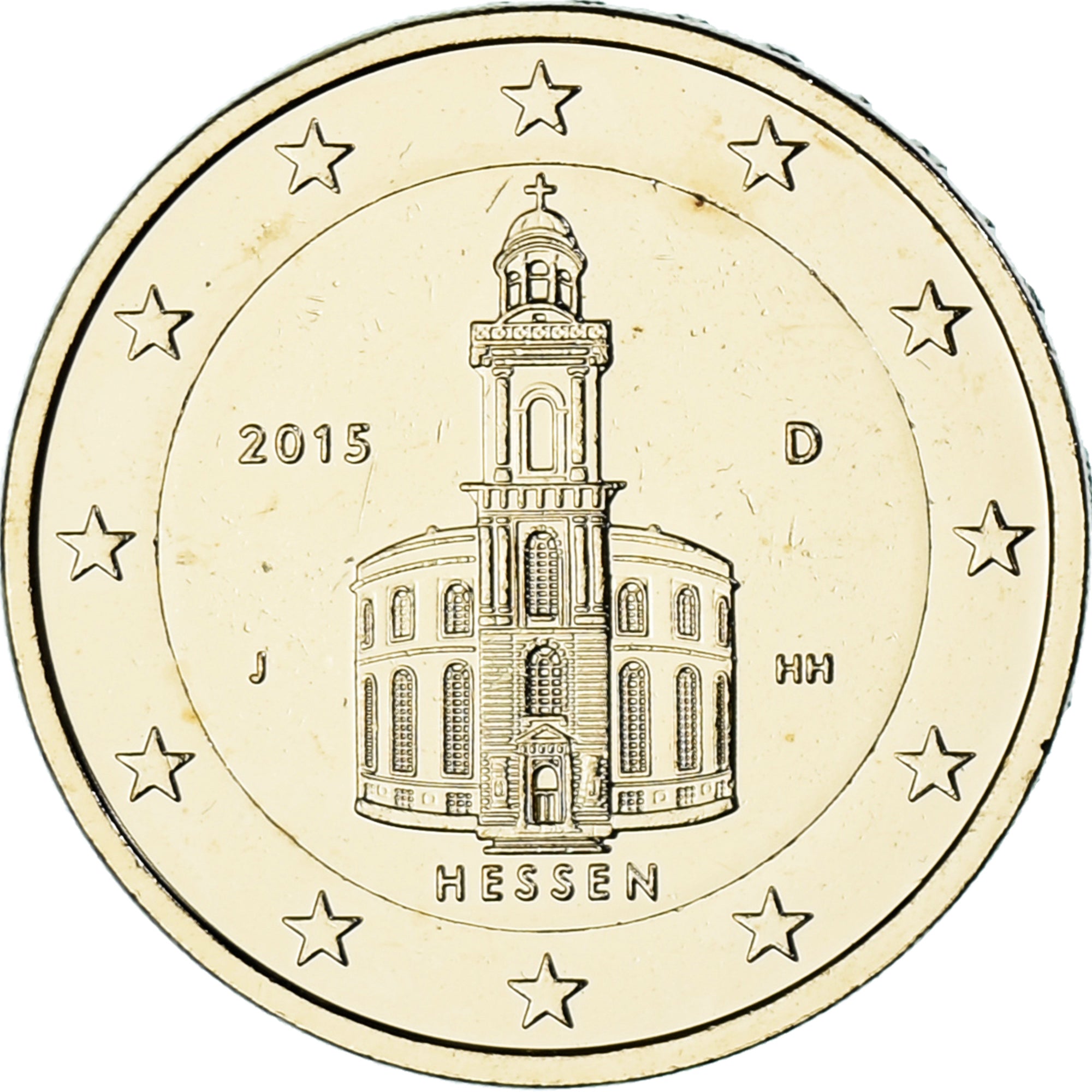 Germany, 2 Euro, 2015, Fantaisy coinage .Dorée, MS(63), Goldine