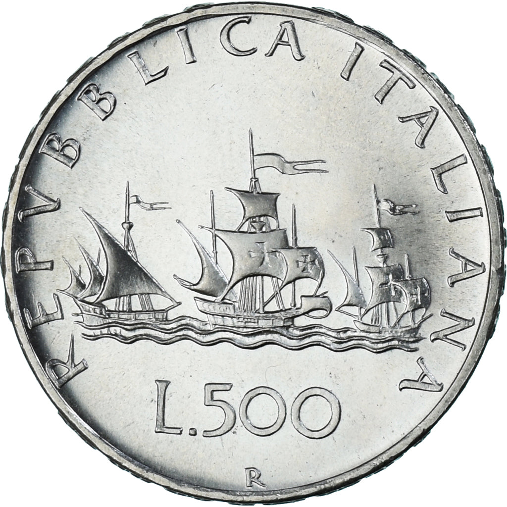 Coin, Italy, 500 Lire, 1969, Rome, BU, MS(63), Silver, KM:98