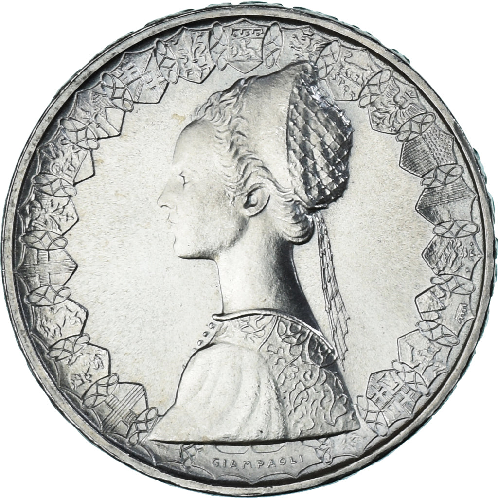 Coin, Italy, 500 Lire, 1970, Rome, MS(63), Silver, KM:98