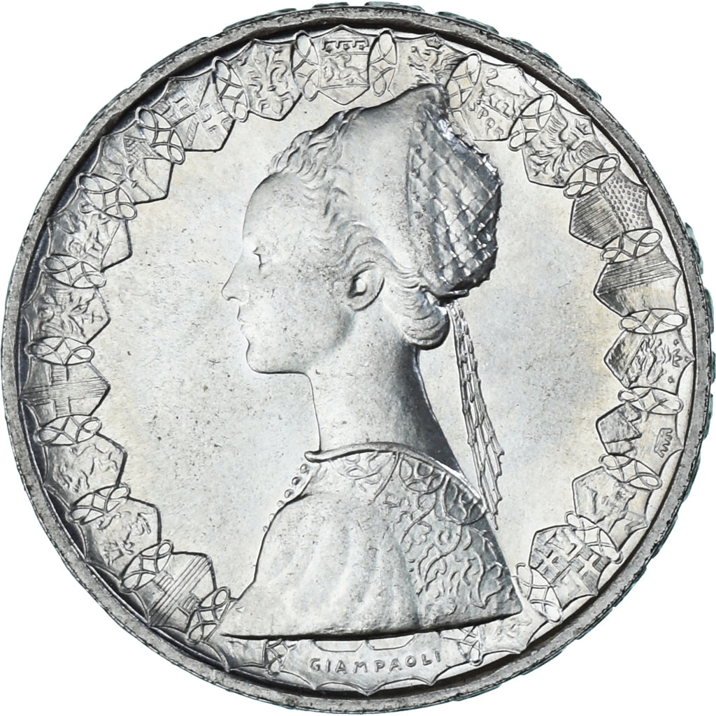Coin, Italy, 500 Lire, 1983, Rome, AU(55-58), Silver, KM:98