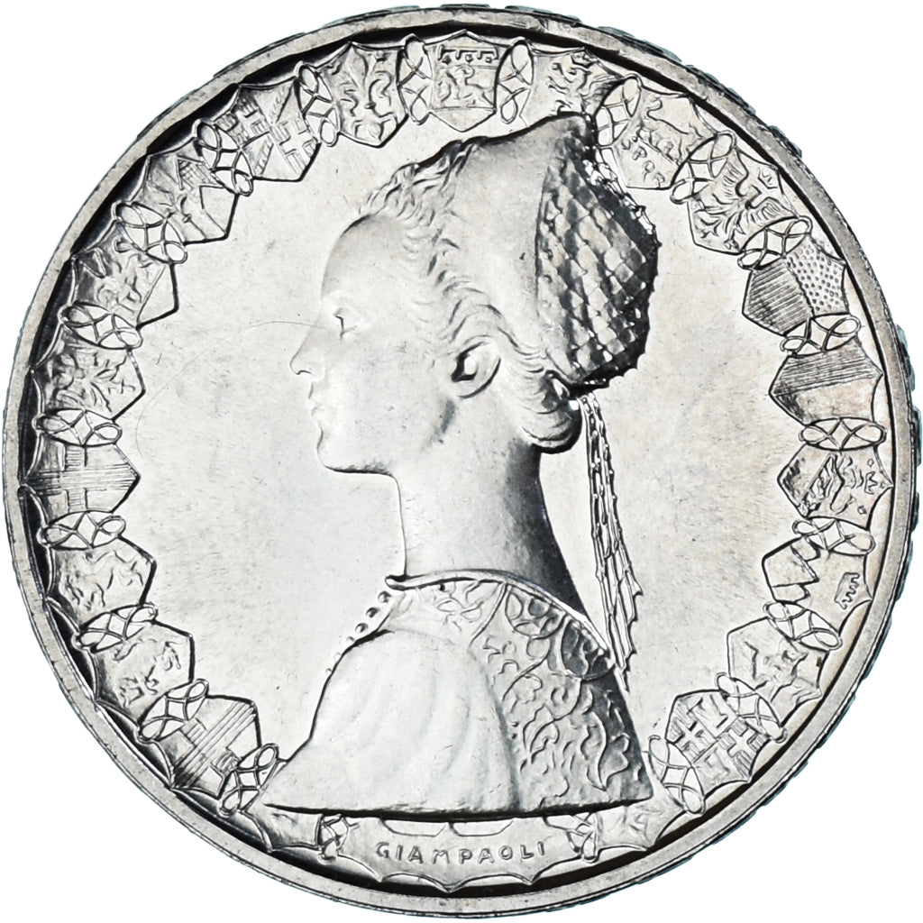 Coin, Italy, 500 Lire, 1982, Rome, AU(55-58), Silver, KM:98
