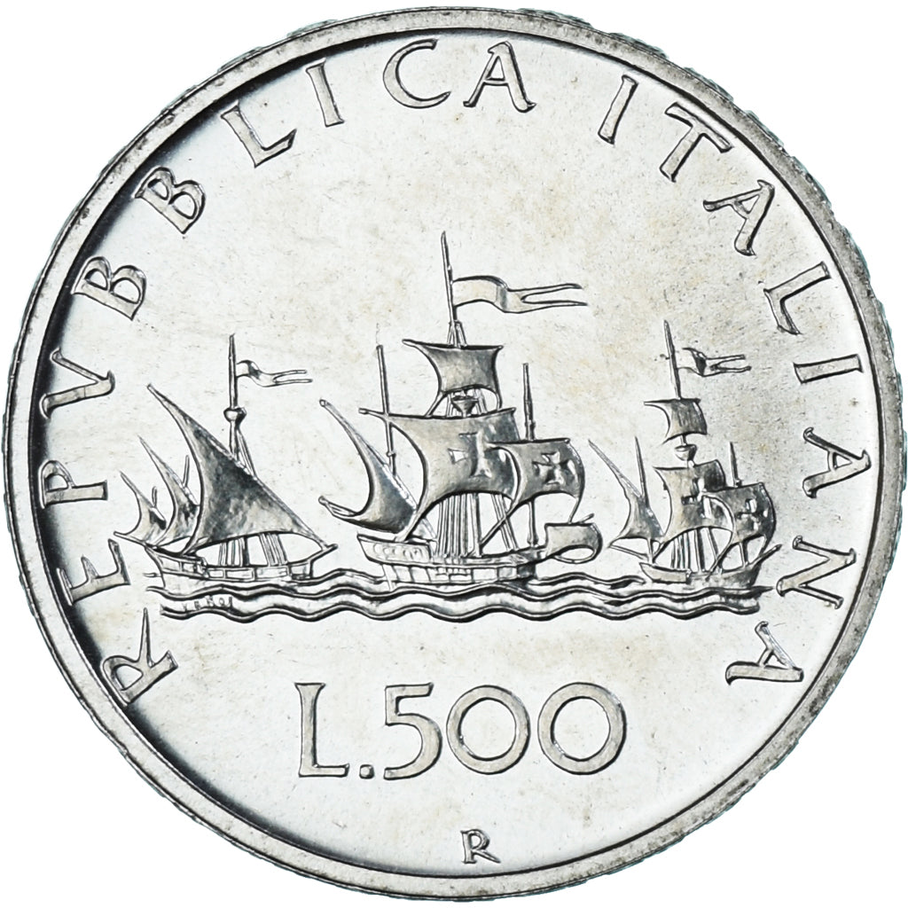 Coin, Italy, 500 Lire, 1987, Rome, MS(63), Silver, KM:98