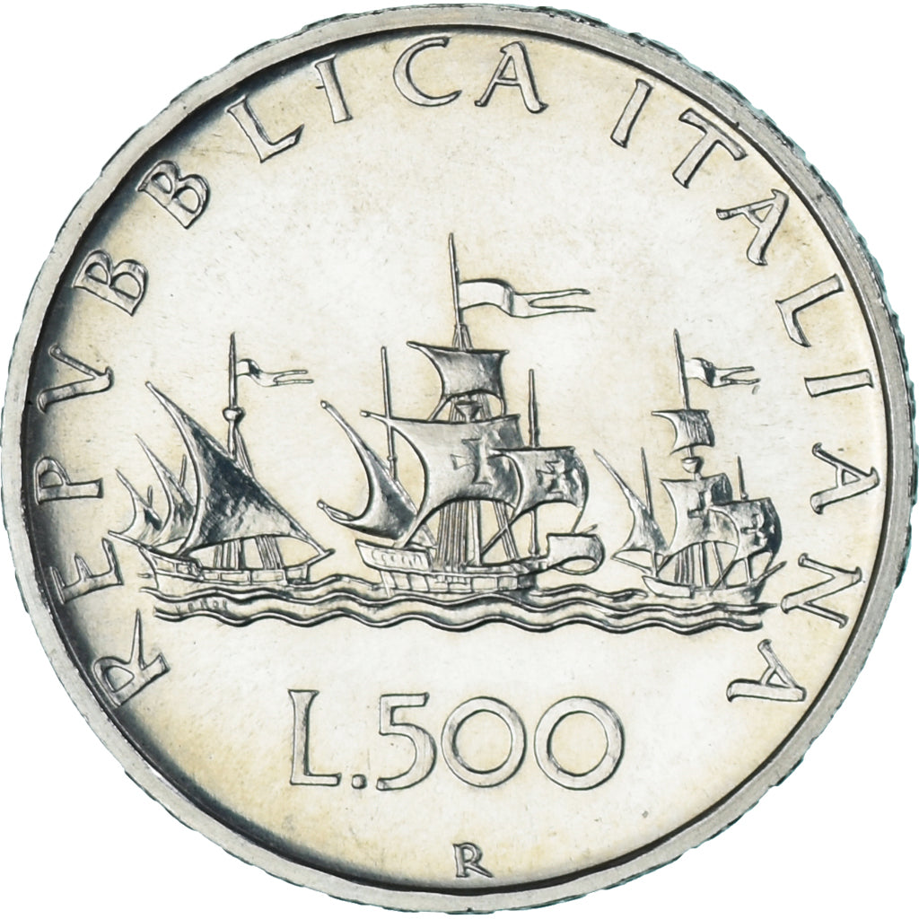 Coin, Italy, 500 Lire, 1992, Rome, AU(55-58), Silver, KM:98