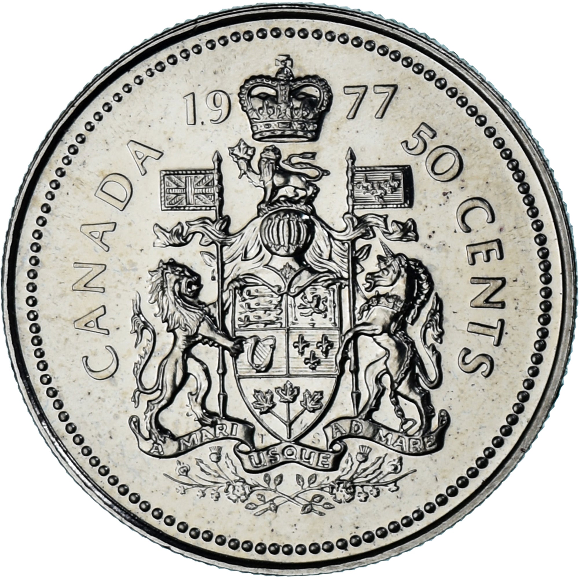 Moneta, Canada, Elizabeth II, 50 Cents, 1977, Royal Canadian Mint, Ottawa, FDC