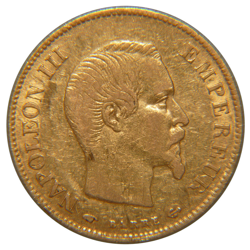 FRANCE, Napoléon III, 10 Francs, 1860, Paris, EF(40-45), Gold, Gadoury #1014, 3.