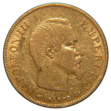 FRANCE, Napoléon III, 10 Francs, 1860, Paris, EF(40-45), Gold, Gadoury #1014, 3.