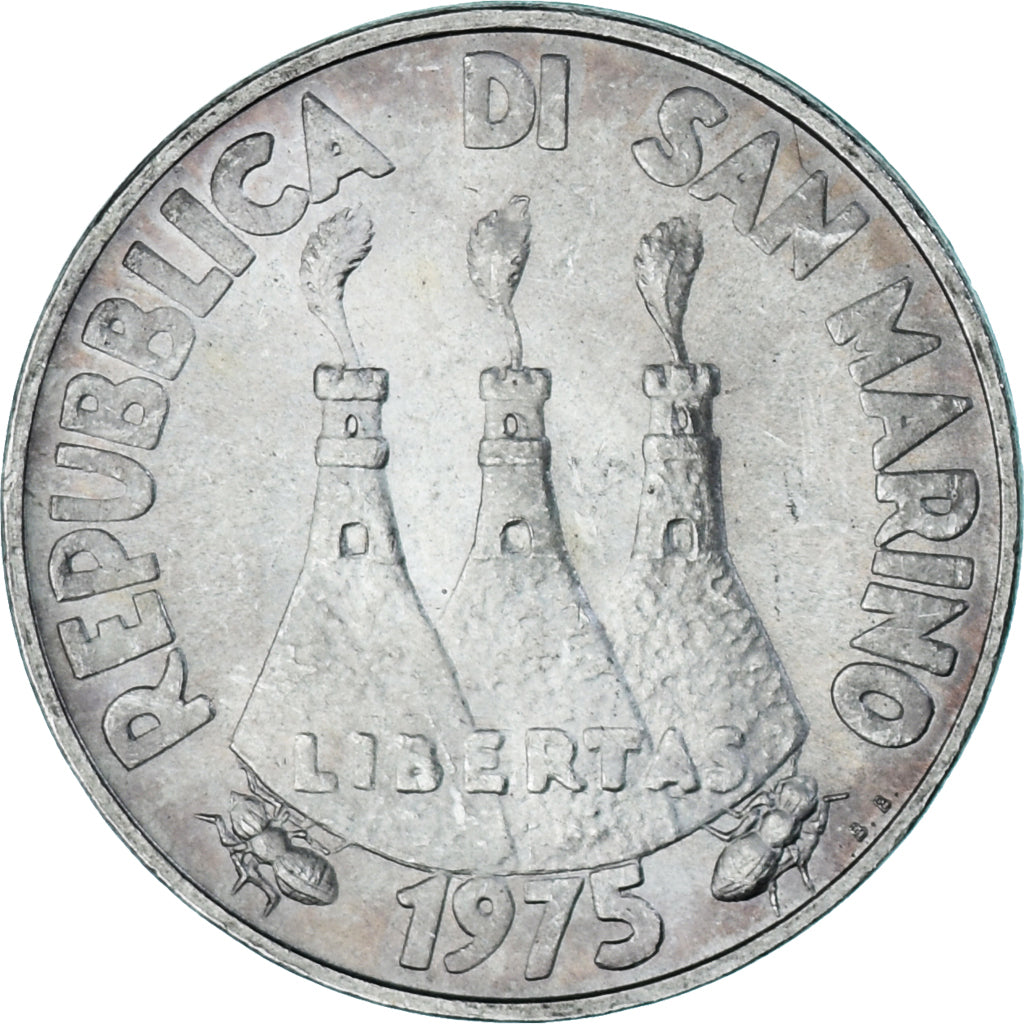 Coin, San Marino, 500 Lire, 1975, Rome, MS(63), Silver, KM:47
