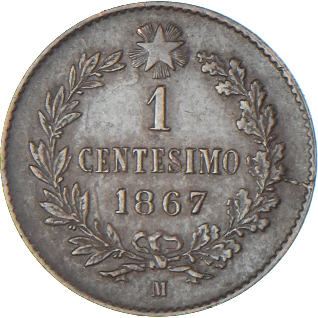 Münze, Italien, Centesimo, 1867, Milan, SS+, Cuivre, KM:1.1