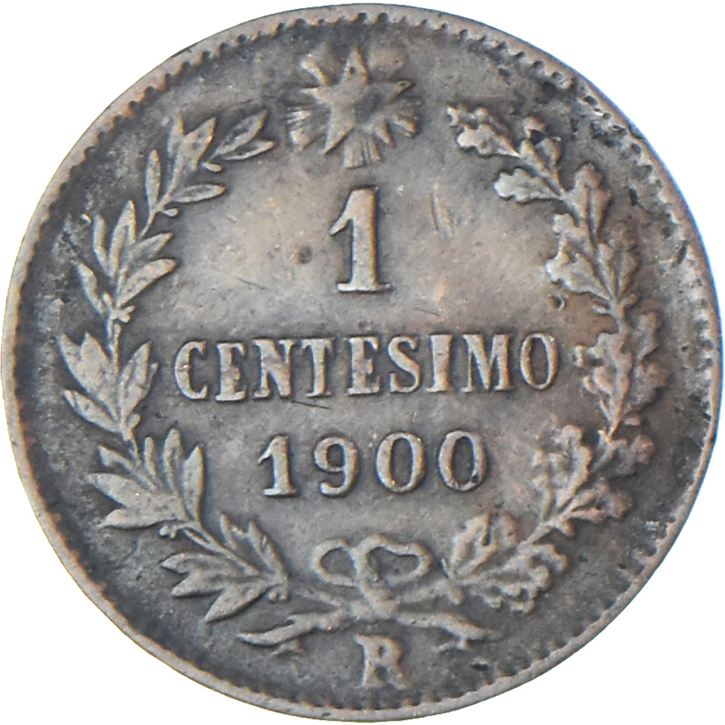 Moneda, Italia, Centesimo, 1900, Rome, BC+, Cobre, KM:29