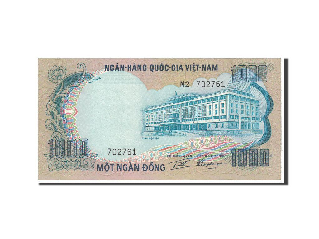 Geldschein, South Viet Nam, 1000 D<ox>ng, 1972, Undated, KM:34a, UNZ-