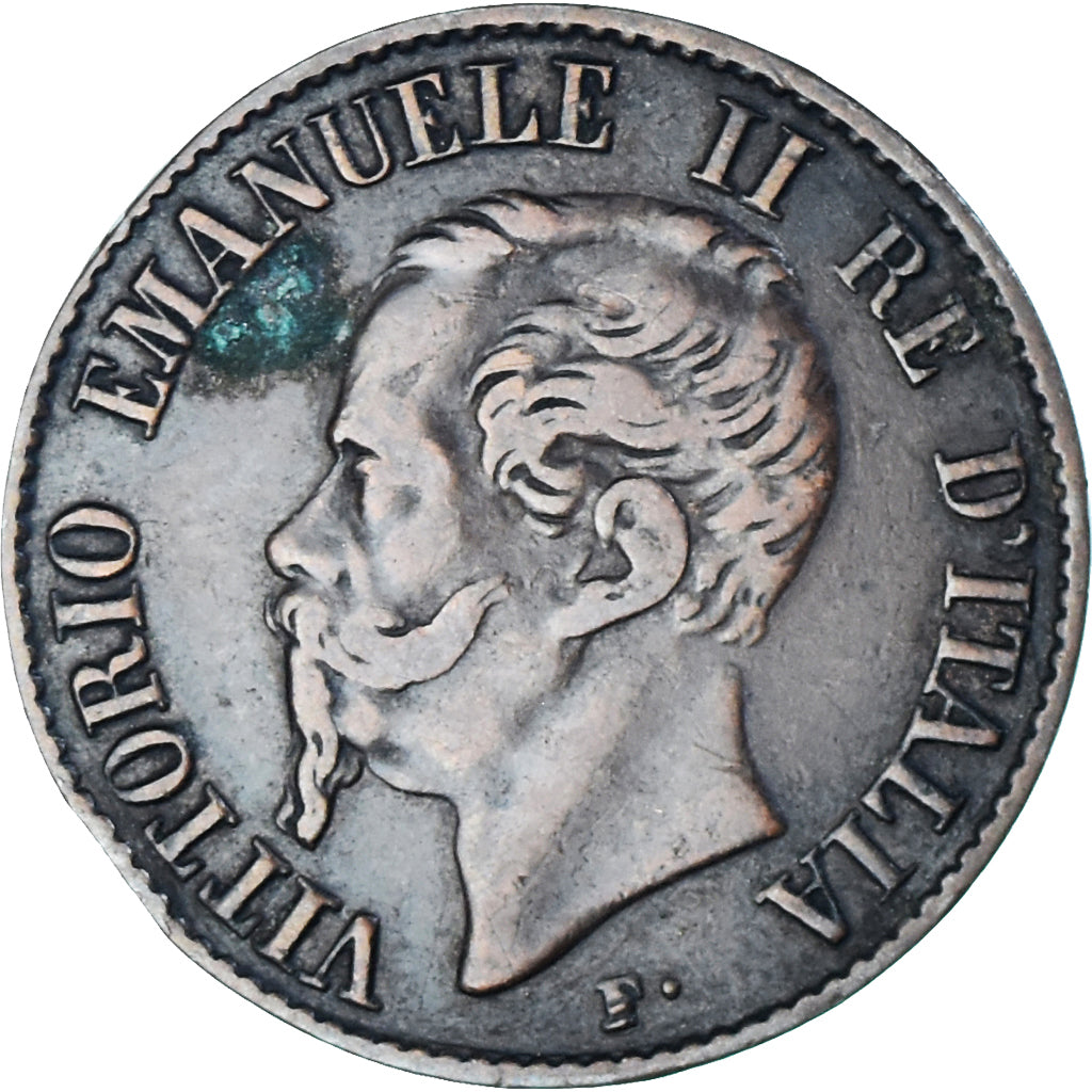 Münze, Italien, Centesimo, 1861, Milan, S+, Bronze, KM:1.1