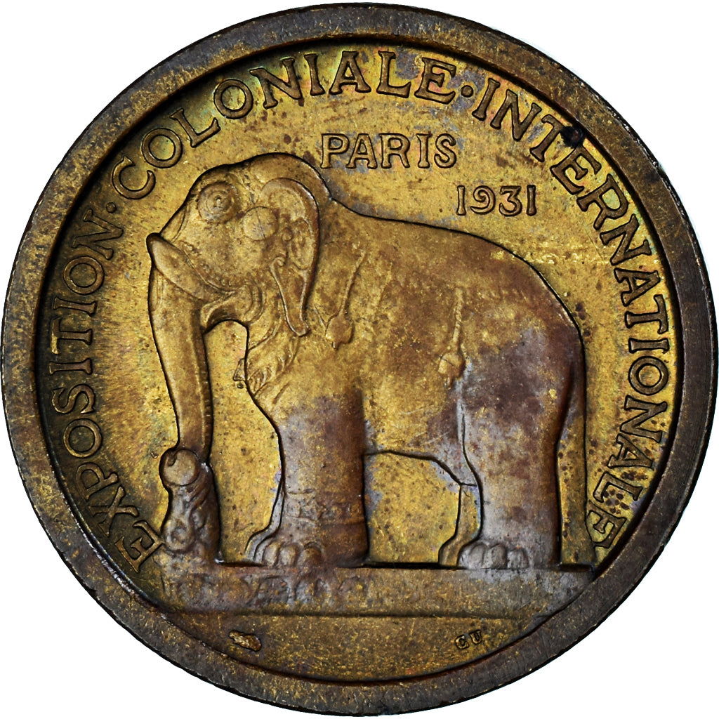 France, Medal, Exposition Coloniale Internationale, Paris, Asie, 1931, Bazor