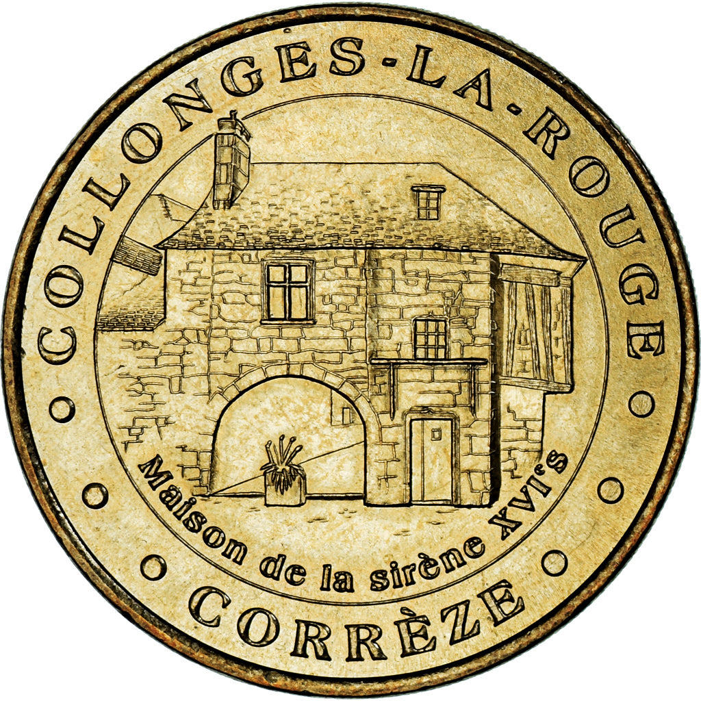 France, Token, Touristic token, Collonges la-Rouge - Maison de la Sirène, 2001