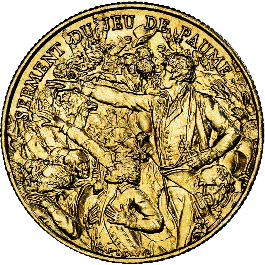 France, Medal, Révolution Française, Serment du Jeu de Paume, History, 1989