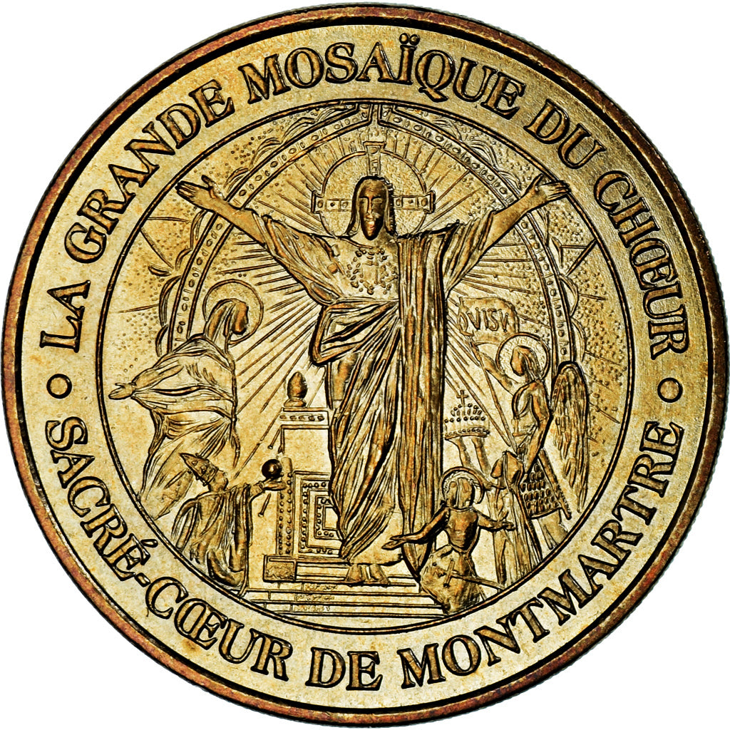 France, Token, 2003, Sacré coeur  Montmartre - La grande mosaïque du choeur