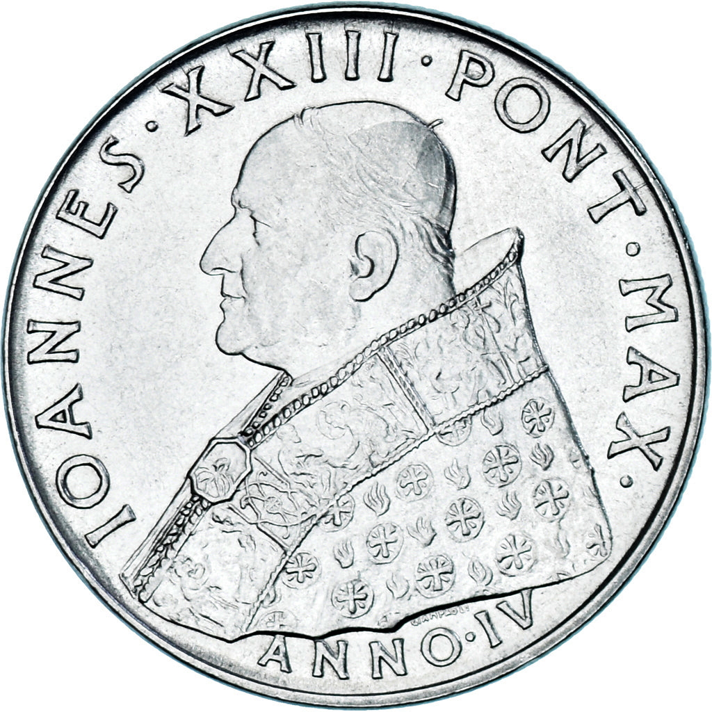 Münze, Vatikanstadt, John XXIII, 100 Lire, 1962, UNZ, Stainless Steel, KM:73