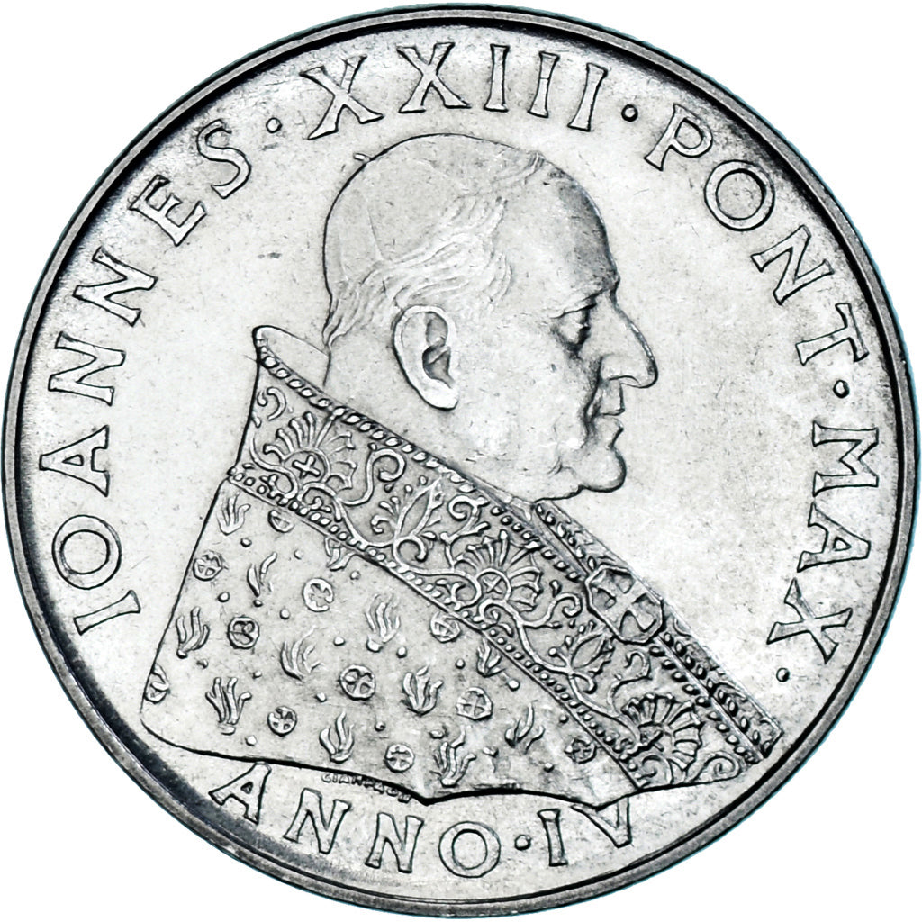 Moneta, CITTÀ DEL VATICANO, John XXIII, 50 Lire, 1962, Roma, SPL, Acciaio