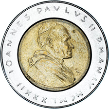 Coin, VATICAN CITY, John Paul II, 500 Lire, 1982, Roma, MS(63), Bi-Metallic