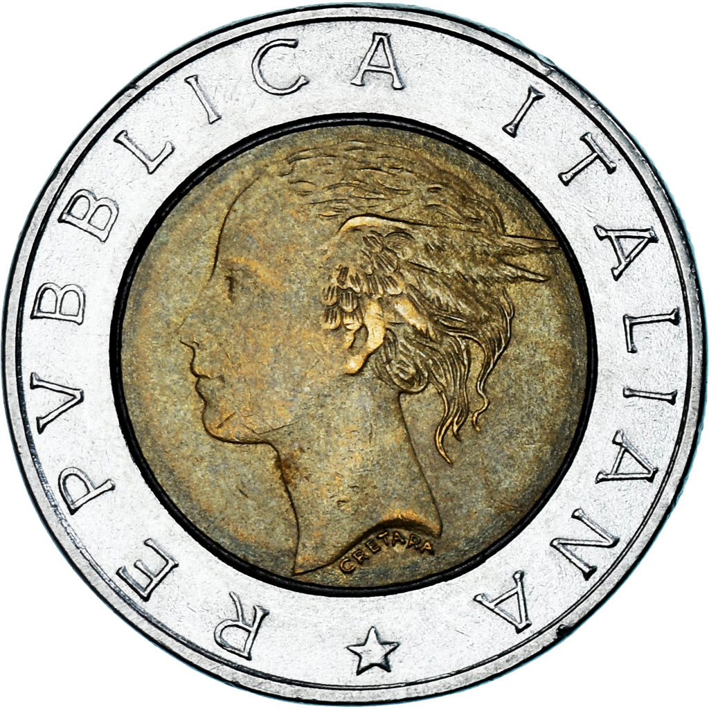 Moneta, Włochy, 500 Lire, 1993, Rome, VF(30-35), Bimetaliczny, KM:160