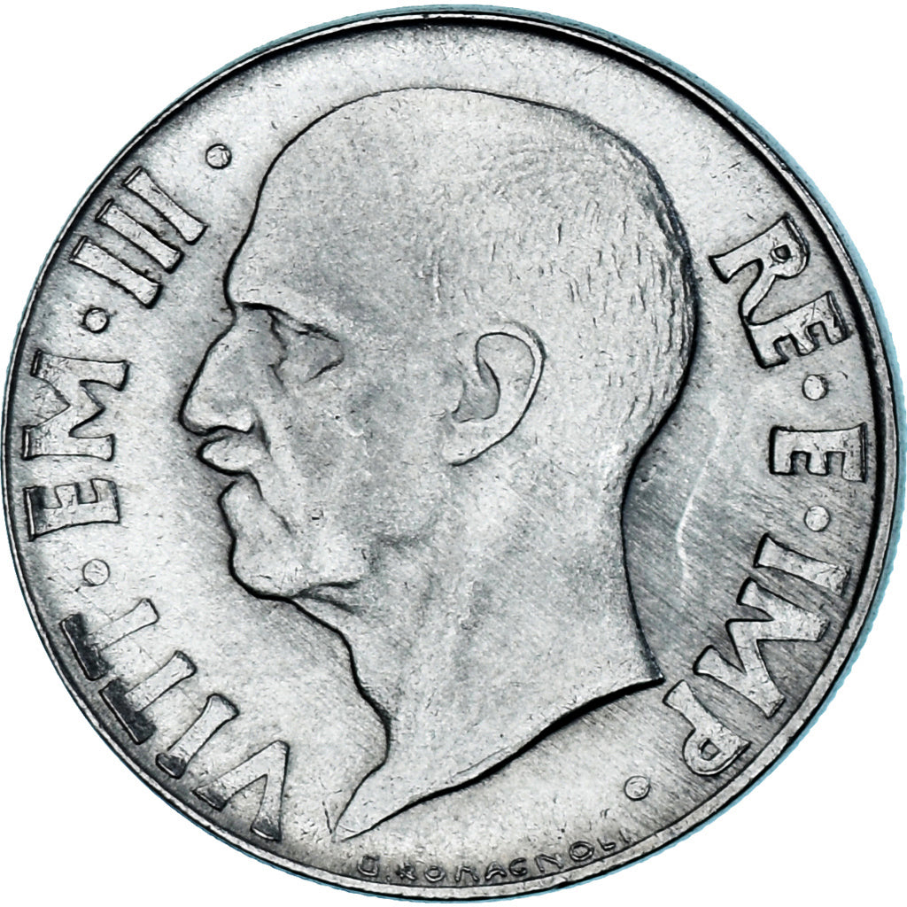 Moneta, Włochy, Vittorio Emanuele III, 20 Centesimi, 1943, Rome, AU(55-58)