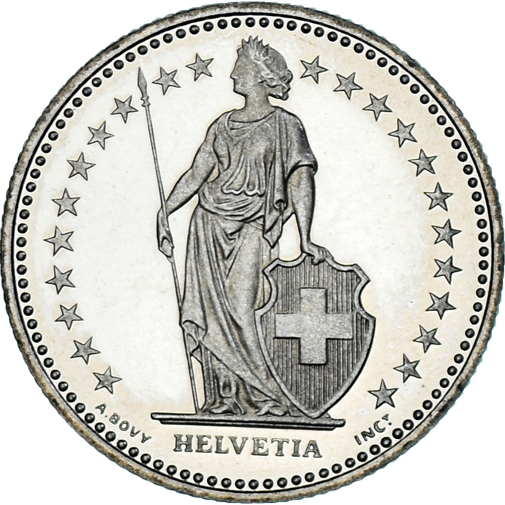 Coin, Switzerland, 1/2 Franc, 1990, Bern, BE, MS(63), Copper-nickel, KM:23a.3