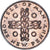 Moneda, Isla de Man, Elizabeth II, New Penny, 1971, SC, Bronce, KM:20