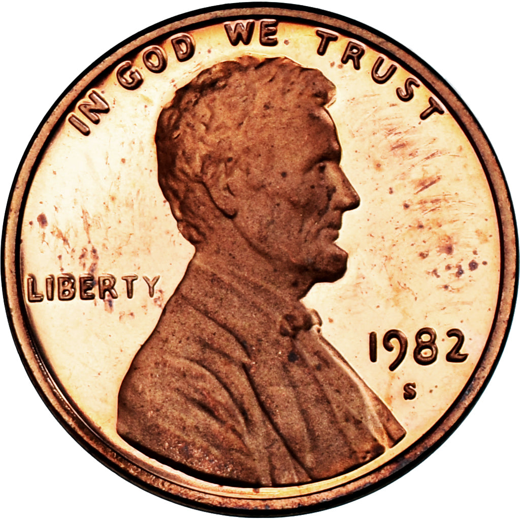 Münze, Vereinigte Staaten, Lincoln Cent, Cent, 1982, U.S. Mint, San Francisco