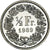 Monnaie, Suisse, 1/2 Franc, 1989, Bern, BE, SPL, Du cupronickel, KM:23a.3