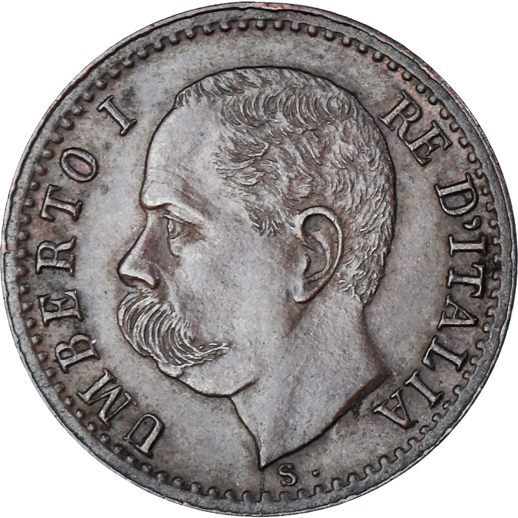 Moneta, Włochy, Umberto I, Centesimo, 1895, Rome, AU(55-58), Miedź, KM:29