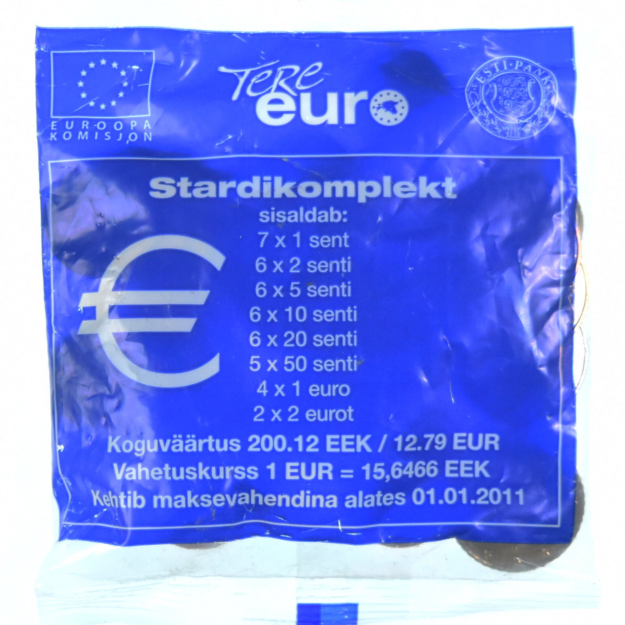Estonia, Starter kit Euro, 2011, FDC, N.C.