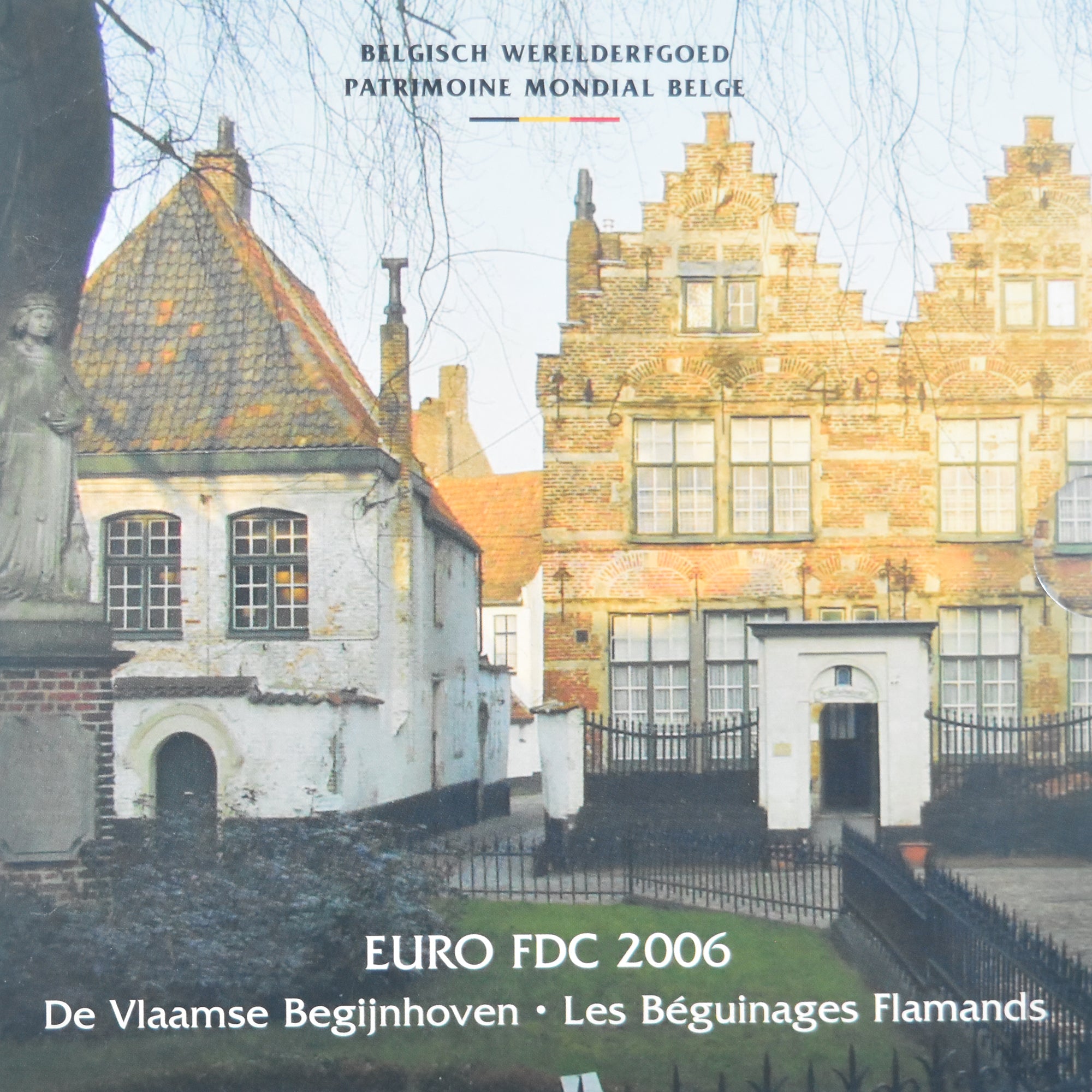 Bélgica, 1 Cent to 2 Euro, euro set - Les Béguinages Flamands, 2006, Royal