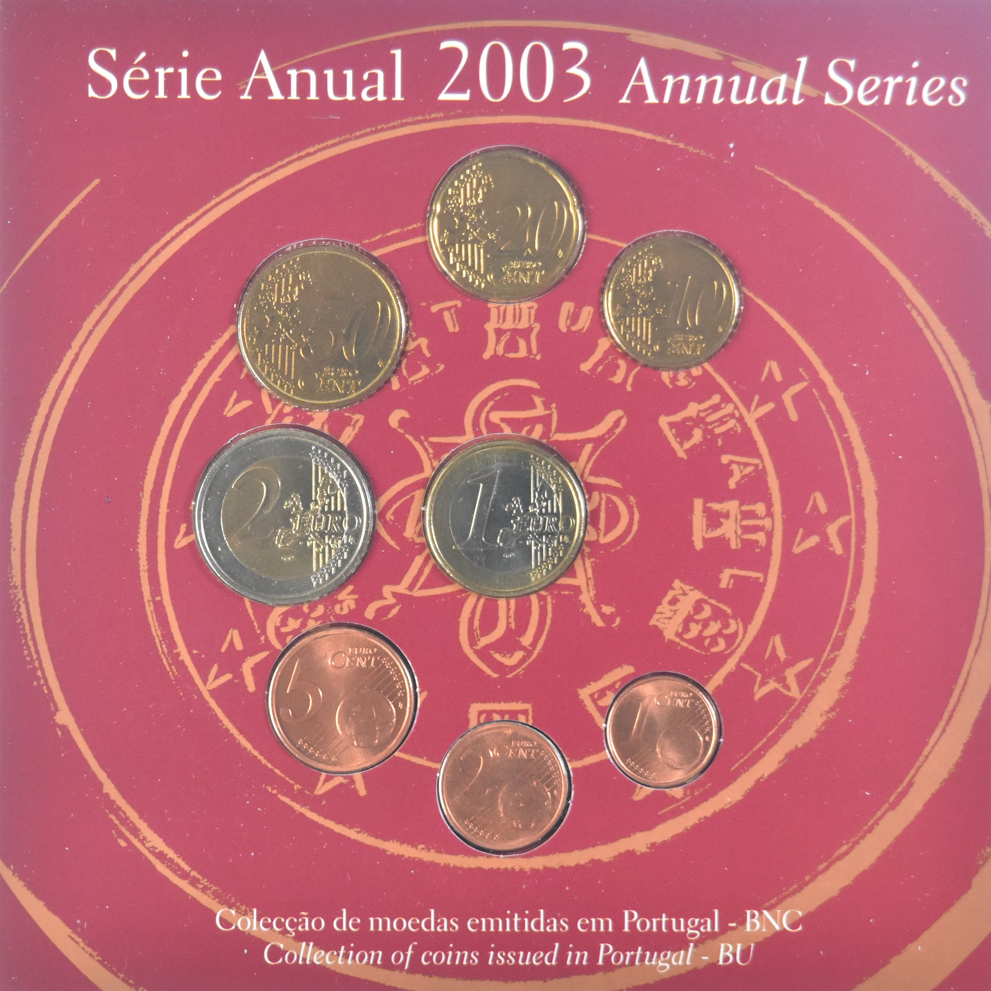 Portugal, Set Euros, 2003, BU, MS(65-70)